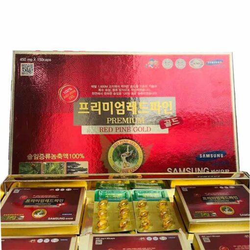 Tinh dầu thông đỏ Premium Red Pine Gold 150 viên * 450mg SAMSUNG