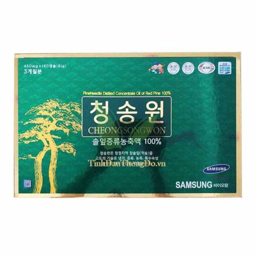 Tinh dầu thông đỏ CheongSongWon 180 viên hộp Xanh