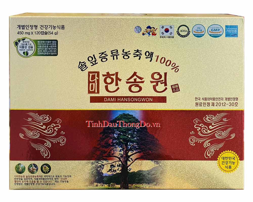 Tinh dầu thông đỏ Dami Hansongwon 100%