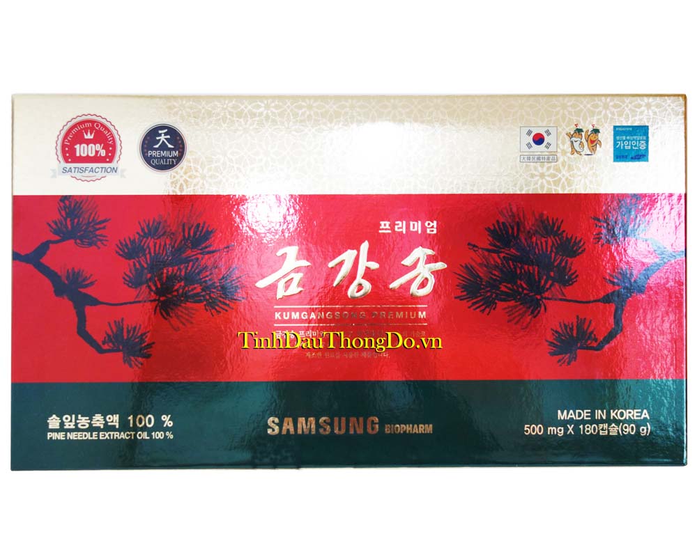 Tinh dầu thông đỏ Kumgangsong Premium 180 viên * 500mg