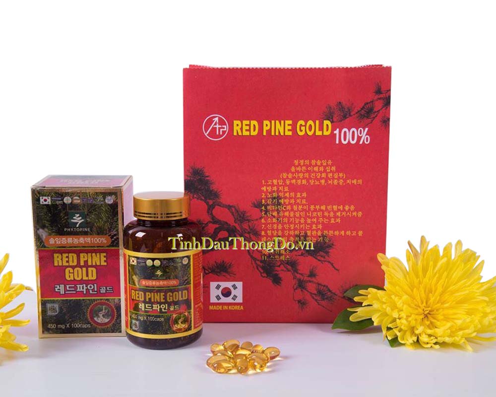 Tinh dầu thông đỏ Red Pine Gold 100 viên