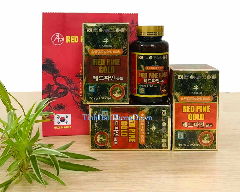 Tinh dầu thông đỏ Red Pine Gold 100 viên