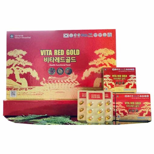 Tinh dầu thông đỏ Vita Red Gold 120 viên * 450mg